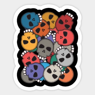 Gumball Skulls Sticker